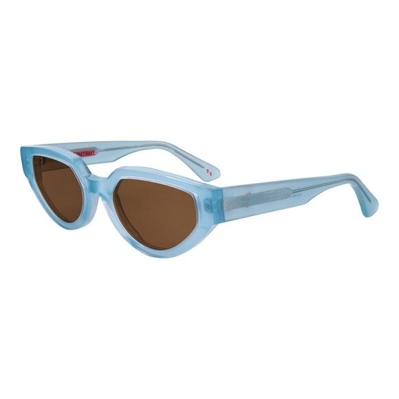 New DANIELLE RATTRAY Blue Cat Eye Vada C06 Sunglasses Women - Picture 1 of 4